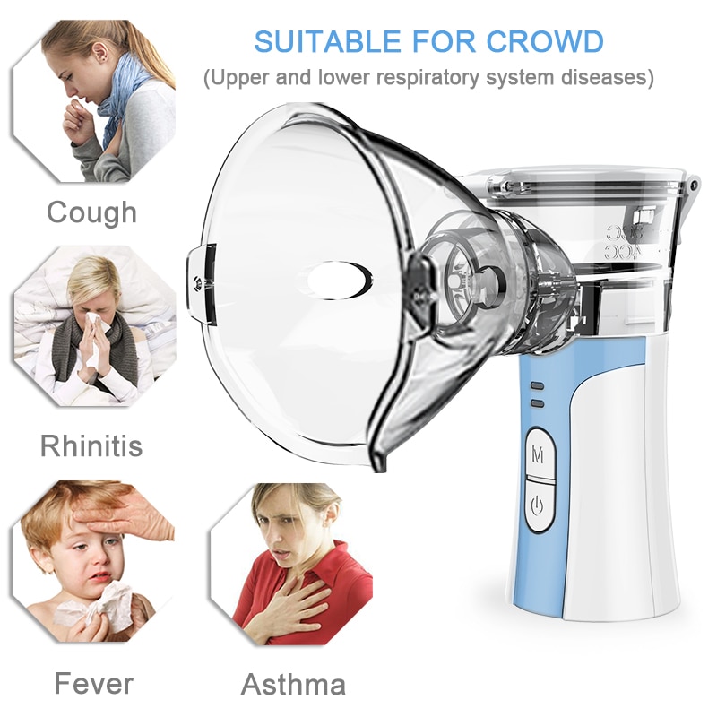 Nébuliseur / Inhalateur Portable Silencieux - Pour Asthme, Bronchite, Allergies - Neuf