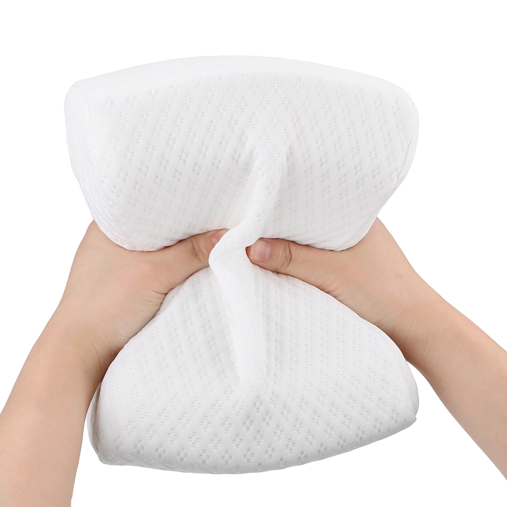 Coussin De Grossesse En Mousse à Mémoire De Forme - Oreiller Biseau 40x33x7 Cm Pour Dormir Sur Le Côté, Soulage Dos, Hanches