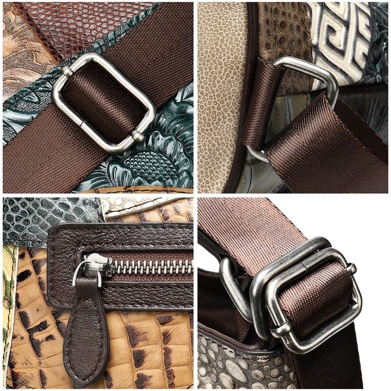 Sac à bandoulière en cuir véritable – Image 3