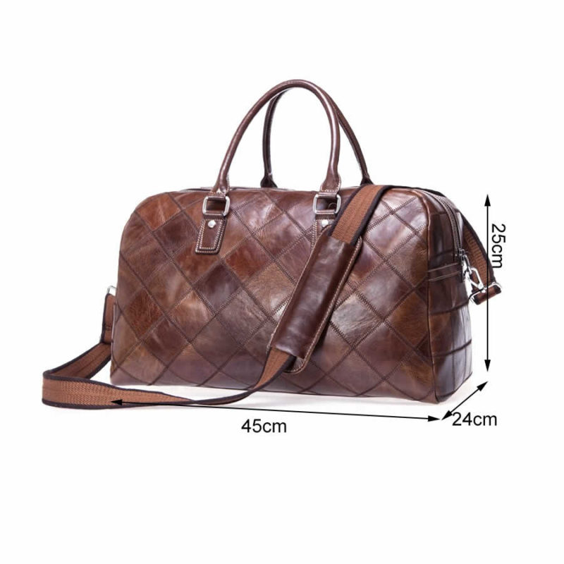 Sac de voyage en cuir véritable, Week-end – Image 6