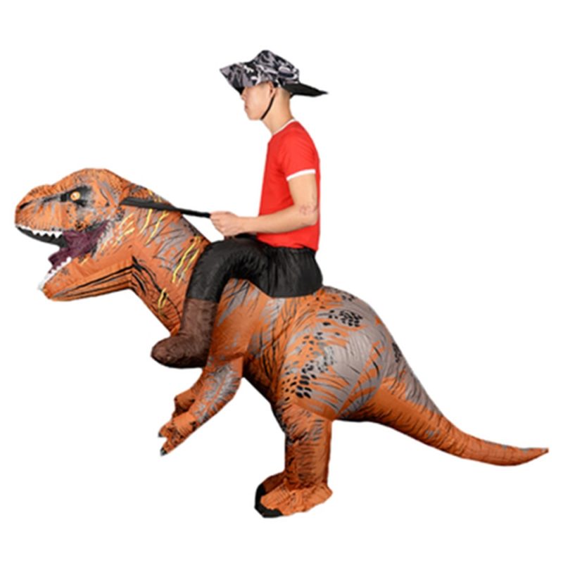 36260-zz50qm.jpg Costume gonflable T-Rex monté avec chapeau – Image 2