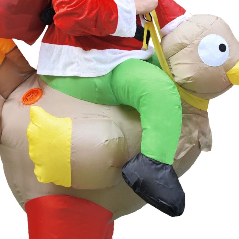36860-5dpqhl.jpg Costume gonflable père Noël monter sur une dinde – Image 6