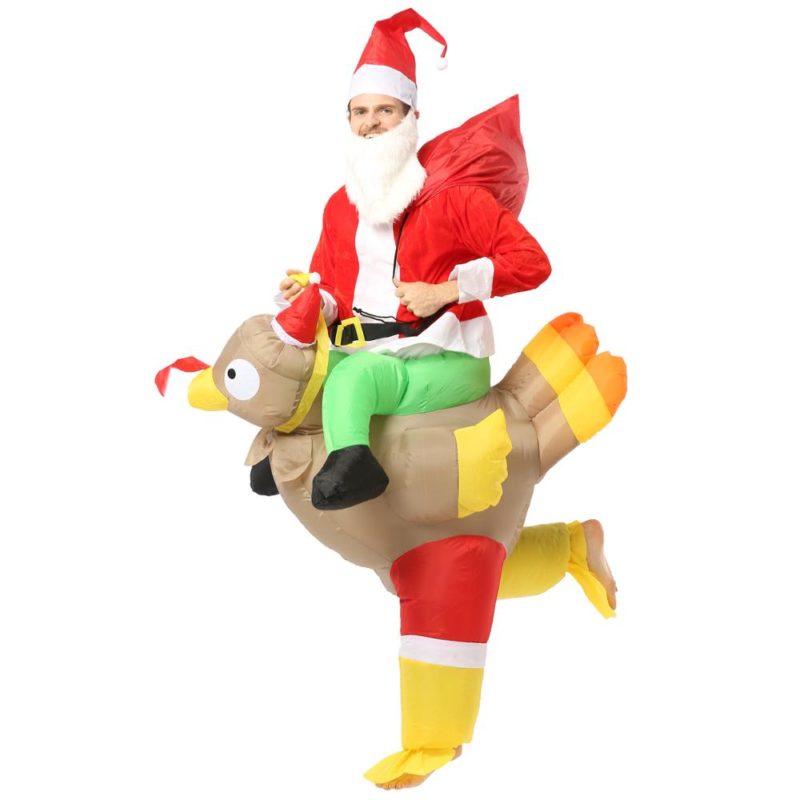 36860-gq1e3d.jpg Costume gonflable père Noël monter sur une dinde – Image 4