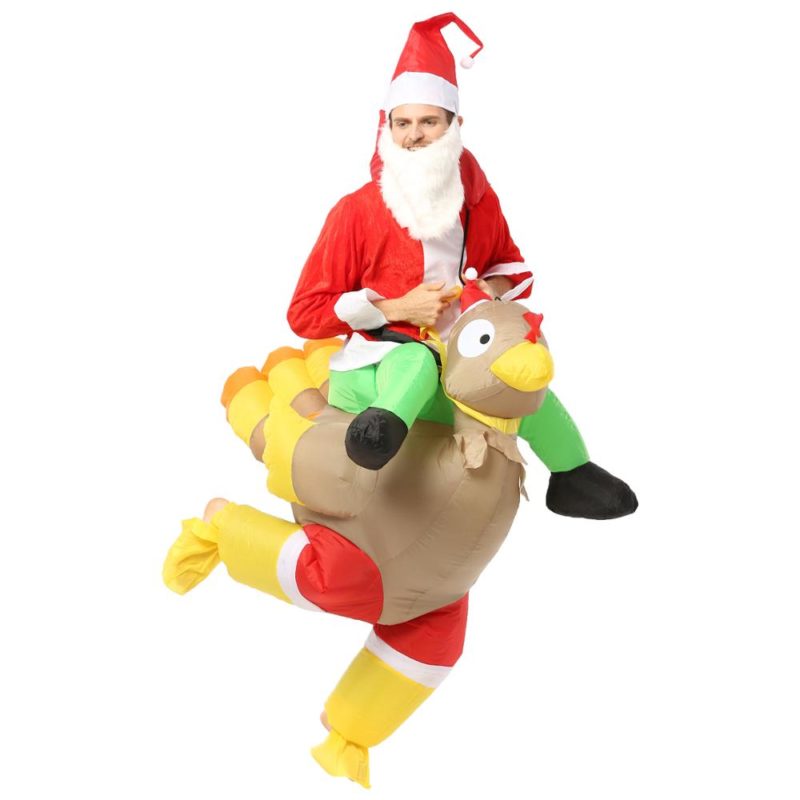 36860-pfcf3e.jpg Costume gonflable père Noël monter sur une dinde – Image 3