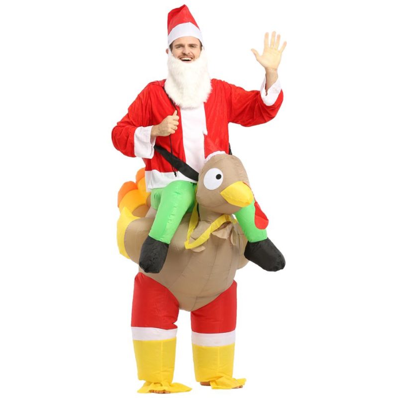 36860-pjq0tr.jpg Costume gonflable père Noël monter sur une dinde – Image 2