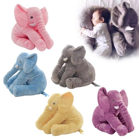 Peluche éléphant doux, 40 à 60 cm