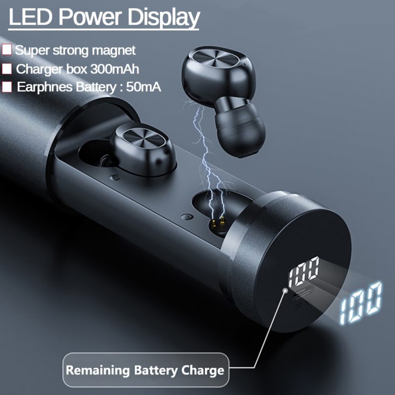 Ecouteurs sans fil B9 TWS, Bluetooth 5.0, étanche – Image 2