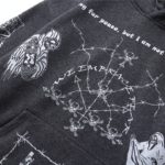 Sweat à capuche crâne graffiti imprimé – Image 5