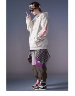 Sweat à capuche rétro peinture imprimé – Image 4