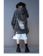 Sweat à capuche en coton ange imprimé – Image 6