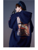 Sweat à capuche rétro peinture imprimé – Image 8