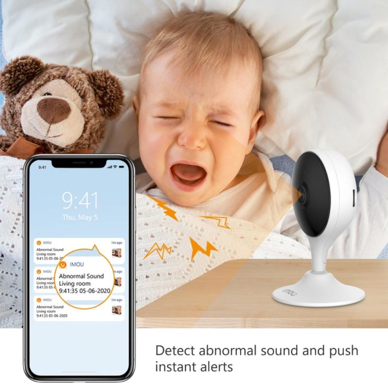 Imou Cue 2c, 1080P, IP Security Camera d'intérieur, Wifi, avec carte SD 32 GB – Image 5