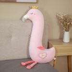 Peluche coussin Flamant Rose long et doux, 90 à 130 cm – Image 4
