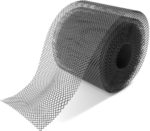 Grille de protection de gouttière en plastique noir, protection des feuilles, installation facile, 15x600 cm