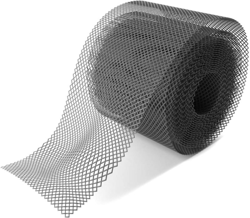 Grille de protection de gouttière en plastique noir, protection des feuilles, installation facile, 15x600 cm – Image 1