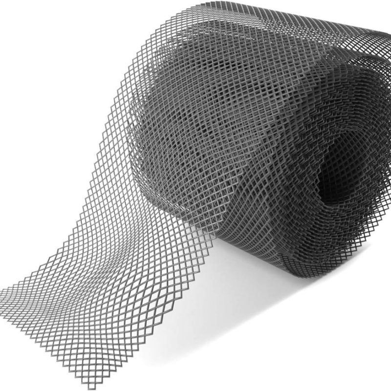 Grille de protection de gouttière en plastique noir, protection des feuilles, installation facile, 15x600 cm