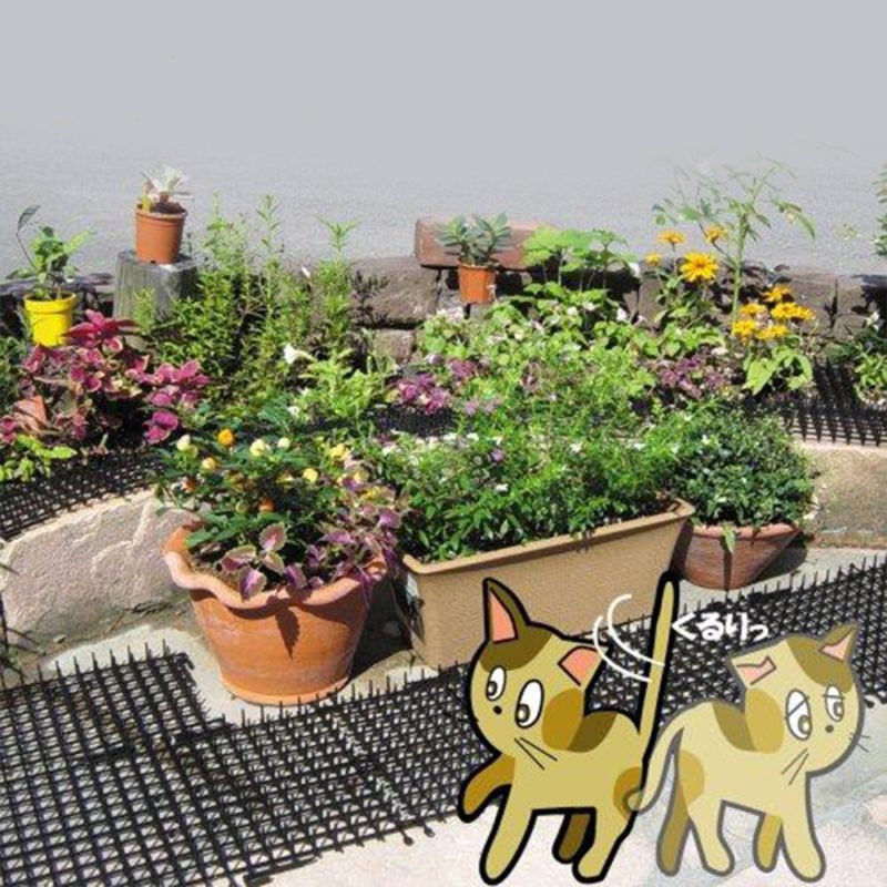 72740-gwx0ik.jpg Tapis de jardin répulsif pour chats et chiens en plastique, 2 m – Image 6