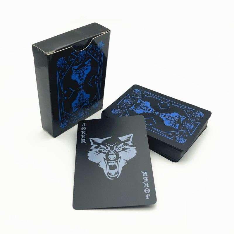 Jeu de cartes de Poker en plastique, étanche, Loup – Image 2