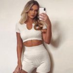Ensemble de Yoga sans couture, haut court et short – Image 4