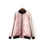 Veste réversible pour femme, broderie florale, Harajuku – Image 4