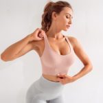 Brassière de sport sans couture à fort Impact, haut ajustable, Push-Up
