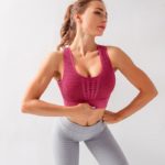 Brassière de sport sans couture, haut Push Up – Image 5