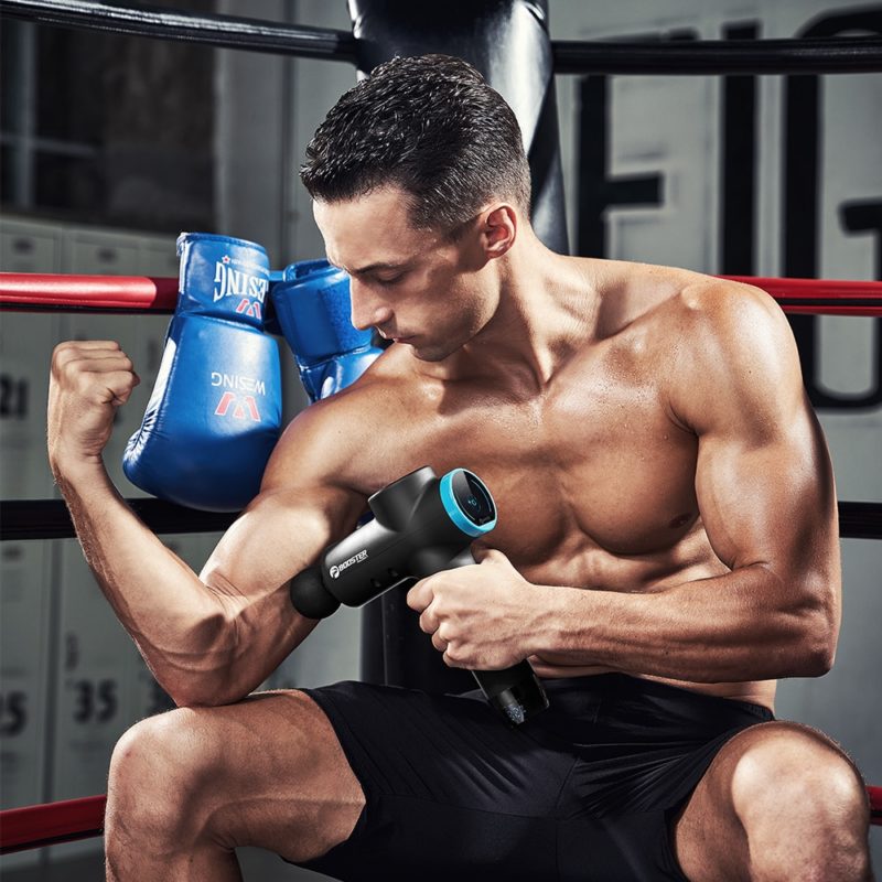 Pistolet de massage professionnel avec écran LCD, masseur musculaire profond, soulagement de la douleur, Relaxation du corps, du visage – Image 6