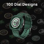 Montre connectée DG Ares, écran rond 1.32", 300mAh, Android et IOS – Image 4