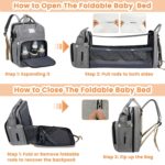 Sac à langer portable pour bébé en tissu imperméable – Image 5