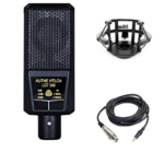 Microphone professionnel LGT 240, à condensateur, à grand diaphragme