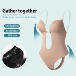 Lot de 2 body moulants, à col V profond avec bretelles transparentes, rembourrés, dos nu – Image 5