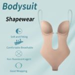 Lot de 2 body moulants, à col V profond avec bretelles transparentes, rembourrés, dos nu – Image 6