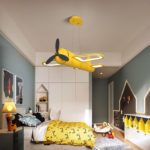 Suspension lampe Avion pour chambre d'enfant, avec télécommande – Image 5