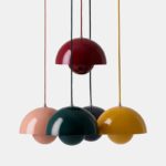 Suspension semi-circulaire, design moderne, divers coloris – Image 2