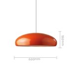 Suspension en aluminium, lampe au design italien, E27 – Image 6