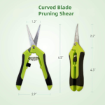 Sécateur en acier inoxydable,  lames droites ou incurvées – Image 5