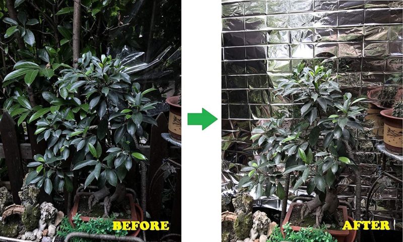 Lot de films de Mylar réfléchissants, 210 x 130 cm – Image 5