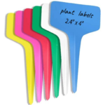 Lot d'étiquettes en plastique 6 x 10 cm, résistance à l'eau et aux UV, 6 couleurs
