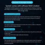 Carte PCIe 1X 6 Gbps SATA 3.0, 20 Ports avec 20 câbles, minage XCH Chia – Image 5