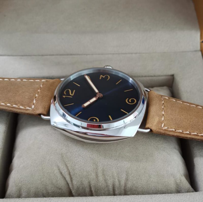 Montre mécanique pour homme, 47 mm, verre de Saphir, col de cygne, mouvement manuel – Image 5