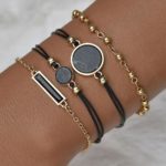 Montre analogique à quartz et bracelets pour femme, Set de 5 pièces – Image 2