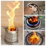 Poêle à bois portable en acier inoxydable, Camping – Image 2