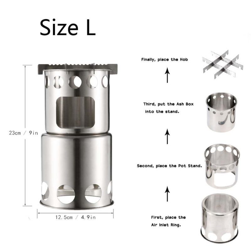 81284-vabbd7.jpg Poêle à bois portable en acier inoxydable, Camping – Image 4
