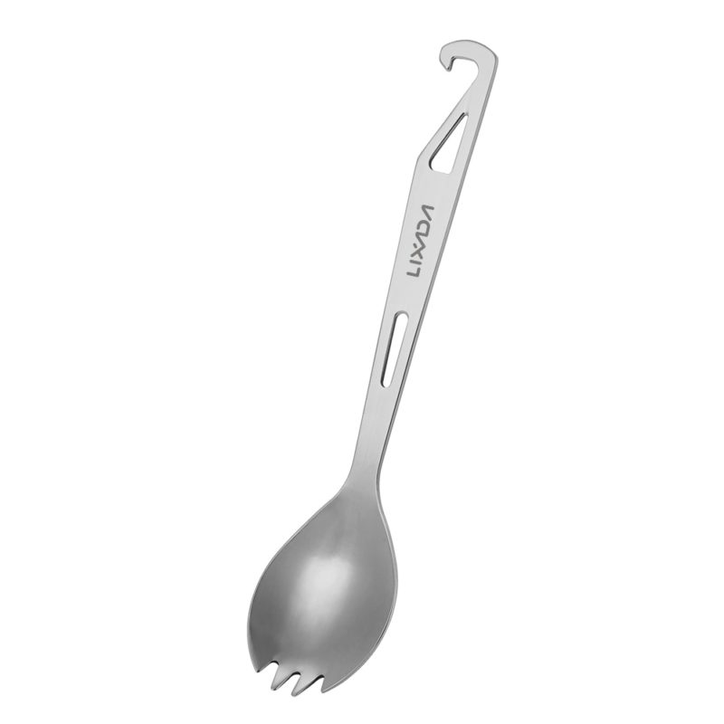 81295-9e69bm.jpg Fourchette en acier inoxydable à long manche avec ouvre-bouteille, Camping – Image 6