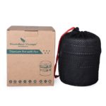 Ensemble casserole et bol en Titane, poignée pliante, ultralégère pour Camping – Image 5