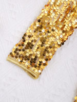 Combinaison de danse de Ballet pour enfant, paillettes brillantes – Image 5