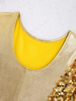 Combinaison de danse de Ballet pour enfant, paillettes brillantes – Image 3