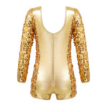 Combinaison de danse de Ballet pour enfant, paillettes brillantes – Image 2