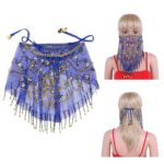 Voile de visage oriental, maille transparente avec perles – Image 6