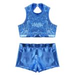 Ensemble costume de danse pour fille, short Leotard – Image 3